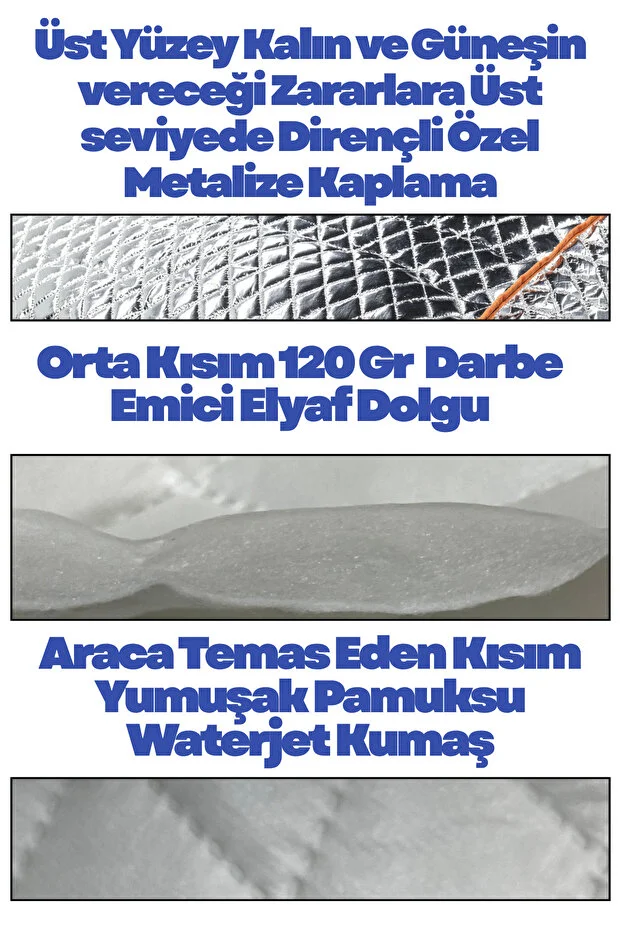  Güneş Koruyucu, Ultra Sağlam, Dolu Koruyucu Üniversal Oto Üst Branda